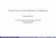 Final Project Documentation · PDF fileFinal Project Documentation Guidelines Waheed Noor Computer Science and Information Technology, University of Balochistan, Quetta, Pakistan Waheed