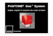 PANTONE Goe System - Paleda AB Goe.pdf · chromatic order for easy selection. Goe System Highlights Significantly expanded color set based on only 10 ink mixing bases Uniform ink
