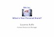 Me Inc. What is Your Personal Brand? - ASQ Torontoasqtoronto.org/wp-content/uploads/2016/04/Employee-_-Me-Inc.pdf · Me Inc. What is Your Personal Brand? Suzanne Ruffo Human Resources