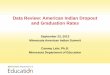 Data Review: American Indian Dropout and Graduation Rates Presentation.pdf · Data Review: American Indian Dropout and Graduation Rates September 23, 2013 Minnesota American Indian