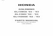 HONDA - Goldwing Chromegoldwingchrome.com/Manuals/GL1500/Honda Goldwing... · Ref. No. Part No. Description 1 11511-MN5-000 COVER, R. FR. 2 11514-MN5-000 GASKET, R. FR. COVER 3 