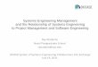 Systems Engineering ManagementSystems Engineering ... · PDF fileSystems Engineering ManagementSystems Engineering Management and the ... • As a significant element of most ... appliedapplied,