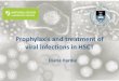 Prophylaxis and treatment of viral infections in HSCT · PDF fileviral infection in HSCT recipients can come from various ... Mono-phosphorylated by viral TK (pUL97) myelotoxicity