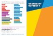 WEDNESDAY CAREER ARTIFICIAL OCTOBER 4 · PDF fileWe offer 20 tracks to help you navigate the schedule. Like tracks are color coded for even easier exploration. CAREER COMMUNITY CRA-W