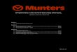 OPERATING AND MAINTENANCE MANUAL - Munters · PDF file2014-05-30 OPERATING AND MAINTENANCE MANUAL MODEL: HC-150 / DEW-150 Section 1 a) Operating and Maintenance Text Section 2 a)