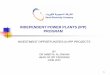 INDEPENDENT POWER PLANTS (IPP) PROGRAM · PDF filemerging all saudi regional electricity companies together ... province, saudi arabia 2. ... contact details