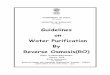 Guidelines on Water Purification By Reverse Osmosis(RO) on RO .pdf · Water Purification Reverse Osmosis(RO) ... MINISTRY OF RAILWAYS jsy ea=ky; on By ... 2.0 Selection of water purification
