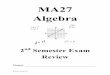 MA27 Algebra - Mesa Public Schools each equation for the variable in italics in Questions 13–18. (3.7 ... and (3, 5) 31. (2, 3) and (6, 0) Please ... Solve each equation in Questions