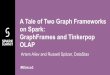 Tale of Two Graph Frameworks: Graph Frames and Tinkerpop