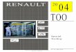 RENAULT 04 TOO -  · PDF fileSpecial Tool ing 77 11 329 222. 1 ... Automatic transmission housing support plate. ... Mandrel for fitting gearbox output seal,