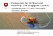 Pedagogies for thinking and creativity: The Singapore Context Ridzuan_Singapore.pdf · • ICT an effective platform through which to develop 21CC ... induction, deduction Reflective