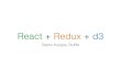 React + Redux + d3.js