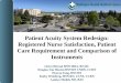 Patient Acuity System Redesign: Registered Nurse ... Acuity System Redesign: Registered Nurse Satisfaction, Patient Care Requirement and Comparison of Instruments Cheryl Bernal MSN
