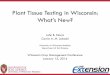 Plant Tissue Testing in Wisconsin: What’s New?host.cals.wisc.edu/.../2015/04/Peters-Plant-Tissue-Testing_2014ppt.pdfWhat do public labs provide to clients for the interpretation
