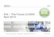 AIX – The Future of UNIX April 2010gibsonnet.net/aix/ibm/AIX_April_Education_Launch_Final_IBM... · AIX – The Future of UNIX April 2010 Jay Kruemcke AIX Offering Manager jayk@us.ibm.com