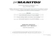 MANITOU NORTH AMERICA, INC. - · PDF filewithout prior notice. If your Forklift Model or parts are not found in this manual, please contact your dealer or the Manitou North America