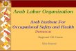 Arab Institute For Occupational Safety and · PDF fileArab Institute For Occupational Safety and Health ... - Translating many books of ILO into Arabic language ... my presentation