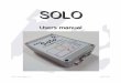 SOLO Users manual - · PDF file2)Accessing the data Now that the “Solo” is up and running, and connected to your local network, it will fetch an IP address (automatically, using