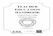 TEACHER EDUCATION HANDBOOK - Chadron State … EDUCATION HANDBOOK Chadron State College Chadron, Nebraska Updated Fall 2015 1 | P a g e TABLE OF CONTENTS AREAS OF STUDY MISSION AND