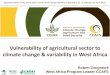 Vulnerability of agricultural sector to climate change ...hubrural.org/IMG/pdf/2._ccafs_fao_risk_mgt.pdf · Vulnerability of agricultural sector to ... EX-ACT (default values) Cool