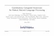 Combinatory Categorial Grammars for Robust Natural ...homepages.inf.ed.ac.uk/steedman/papers/ccg/nasslli12.pdf · Combinatory Categorial Grammars for Robust Natural Language Processing