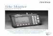Site Master - TESSCO - Wireless & Mobile Communications ... · PDF fileThe Site Master is used in the Site Commissioning ... Performance monitoring consists of several specific steps