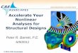 Accelerate Your Nonlinear Analyses for Structural Designs · PDF file~ Structural Analysis — Linear and Nonlinear ... ―Accelerate Your Nonlinear Analyses for Structural ... SAP2000