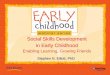 Social Skills Development in Early Childhood - Pearsonimages.pearsonassessments.com/images/PDF/Webinar/EC_SocialSkills... · Social Skills Development in Early Childhood Enabling