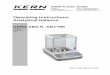 Operating instructions Analytical balance 80-4N... · 10.7.1 Freely programmable weighing unit ... 400 mA 50/60Hz . ... With numerical input the indicator [#] appears