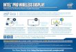INTEL® PRO WIRELESS DISPLAY · PDF fileINTEL® PRO WIRELESS DISPLAY Make Every Conference Room a Cable-Free Zone Transform your workplace with Intel® Pro Wireless Display (Intel®