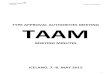 TYPE APPROVAL AUTHORITIES MEETING TAAM - · PDF fileTYPE APPROVAL AUTHORITIES MEETING . TAAM . ... TAAM ICELAND 2015 2 . TYPE APPROVAL AUTHORITIES MEETING . ICELAND ... over to the