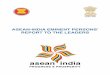 ASEAN-INDIA EMINENT PERSONS’ REPORT TO THE · PDF fileASEAN-India Eminent Persons’ Report to the Leaders ... progress made in the cooperation. ... India acceded to the Treaty of