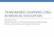 Team-based learning (TBL) in medical education - UAB · PDF fileTEAM-BASED LEARNING (TBL) IN MEDICAL EDUCATION Will Brooks, ... Faculty feedback and clarification (mini-lecture) Step