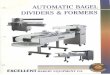 AUTOMATIC BAGEL DIVIDERS & FORMERS EXCELLENT BAKERY · PDF filebakery machinery for the largest wholesale bakers, we are also one of the largest suppliers to the bagel, bakery and