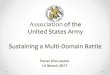 Global Force 2017 - Sustaining a Multi-Domain Battle.pdf Force 2017... · Association of the United States Army ... • Area Support Medical Company ... Ready Force ~124 units*