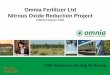 Omnia Fertilizer Ltd Nitrous Oxide Reduction Project Omnia... · Omnia Fertilizer Ltd. Nitrous Oxide Reduction Project ... JV Nalco. Omnia Responsible Care Signatory. ... Slide 1
