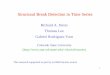 Richard A. Davis Thomas Lee Gabriel Rodriguez-Yamrdavis/lectures/Cyprus2_04.pdf · 1 Structural Break Detection in Time Series Richard A. Davis Thomas Lee Gabriel Rodriguez-Yam Colorado