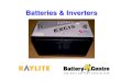 Batteries and Inverters - First National Battery | South ... · PDF fileBatteries and Inverters Basics ... Car batteries are thus not suited to applications where one wants to 