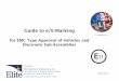 Guide to e/E-Marking - Interference Technology to e/E-Marking for EMC Type Approval of Vehicles and Electronic Sub-Assemblies Provided by Elite Electronic Engineering, Inc. 1516 Centre