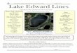 Newsletter of the Lake Edward Conservation Club August ... · PDF fileNewsletter of the Lake Edward Conservation Club August 2017 PAGE !1 Size: 2,032 acres Miles ... e Thanks to many