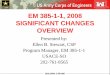 EM 385-1-1, 2008 SIGNIFICANT CHANGES OVERVIEW 385 slides1-15.pdfEM 385-1-1, 2008 SIGNIFICANT CHANGES OVERVIEW Presented by: Ellen B. Stewart, CSP . Program Manager, EM 385-1 -1 . USACE-SO
