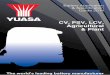 CV, PSV, LCV, Agricultural & Plant - Yuasa UK - The …news.yuasa.co.uk/wp-content/uploads/2014/09/Yuasa-CV-Cat...Specifications & X-Refs 6 CV, PSV, LCV, Agricultural & Plant Battery