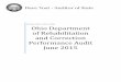 Ohio Department of Rehabilitation and Correction Department of Rehabilitation and Correction Performance Audit Table of Contents I. Engagement Purpose and Scope 1 II. Performance Audits