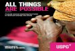 ALL THINGS ARE POSSIBLE - · PDF file2 Exploring how our faith in God can change the world ALL THINGS ARE POSSIBLE Christians are not alone in wanting a better world. In this respect,