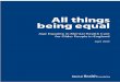 All things being equal - · PDF fileAll things being equal 1 Overview Introduction Older people with mental health problems in England do not receive the same level or quality of care