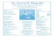 St. Gerard Majella Second Sunday of Lent March 12, 2017 ONLINE DONATIONS Donations to St. Gerard Majella Church can now be made online. Go to our website stgerardla.com on your iPhone,