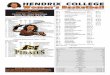 HENDRIX COLLEGE Women’s Basketball · PDF file10 Katy Ashley-Pauley So G Jan. 85-8 Conway, ... Hendrix College vs. Southwestern University Conway, ... -- 2009-10 Women’s BasketBall
