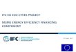 IFC-EU ECO-CITIES PROJECT MSME ENERGY EFFICIENCY FINANCING ...sameeeksha.org/pdf/presentation/IFC-EU-Eco-Cities-Project.pdf · ifc-eu eco-cities project msme energy efficiency financing