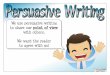 Persuasive Writing Posters - Teaching · PDF fileIntroduction Write a statement that explains the case that you want to argue. Point 1 State your Þrst point and add further details,