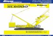HYDRAULIC CRAWLER CRANE - Bigge · PDF filely cut swing gear. Swing speed: 0.9 rpm ... designed with quick disconnect feature for individual removal ... hydraulic jack force on the